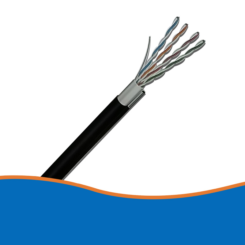 Self-supporting super five network cables